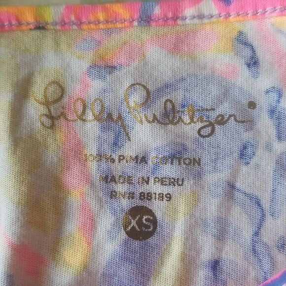 Lily Pulitzer Verbena Marlowe Turtle Lilac Dress SZ XS - Picture 5 of 8